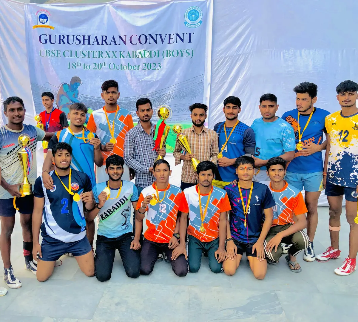 Champions of the Mat: Nirvan Roopam Modern School Wins U-19 Boys Gold, CBSE Cluster XX Kabaddi 2023